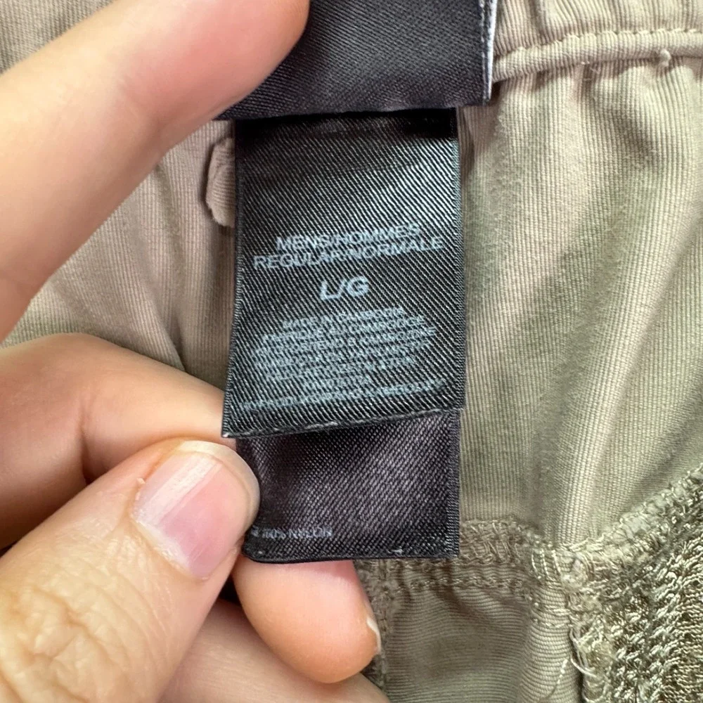North‎ Face Pants Mens L Beige Paramount Peak Convertible Cargo Outdoor Wide Leg